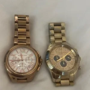 Michael Kors Accessories Two Watches Rose Gold And Gold Poshmark